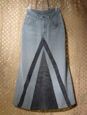 Rock aus Jeans- u. divers.Materialien.~Gr.36-38 (3)